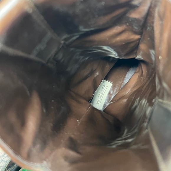 Womens sz 8M Matisse Chocolate Leather Point Toe Cowboy Western Pull Up Boots - Picture 11 of 14